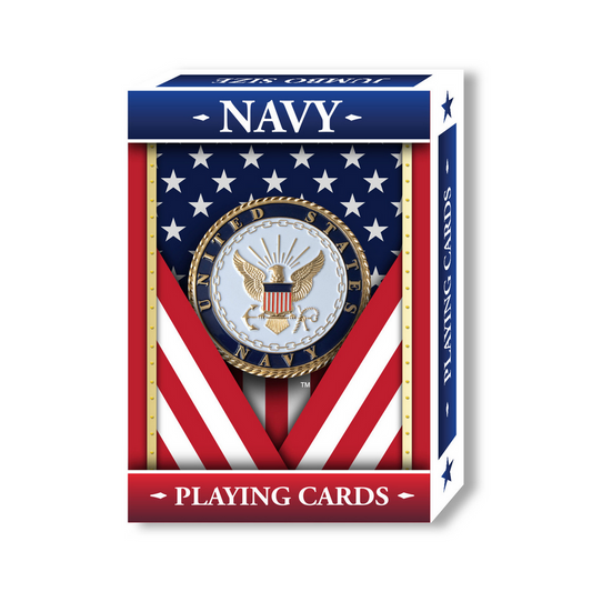 Navy Index Playing Cards Heroes Series
