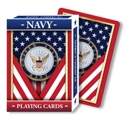 Navy Index Playing Cards Heroes Series