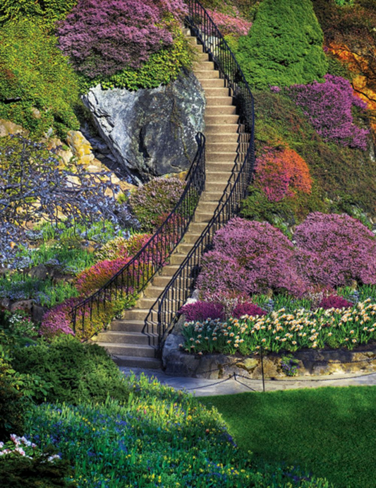 Garden Stairway 350 Piece Jigsaw Puzzle