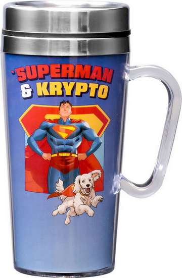 Superman & Krypto Legacy Travel Mug