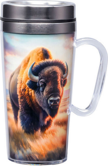 Buffalo Acrylic Travel Mug
