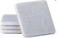 Thirstystone White Marble Coasters Set of 4