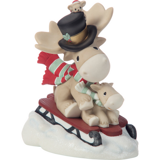 Dashing through The Snow with Christmoose Cheer Precious Moments Figurine