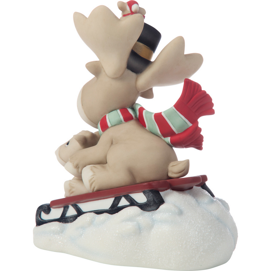 Dashing through The Snow with Christmoose Cheer Precious Moments Figurine