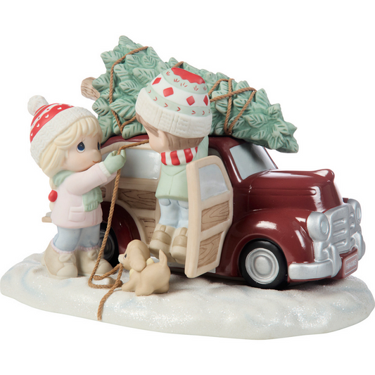Bringing Home The Spirit Of Christmas Limited Edition Precious Moments Figurine