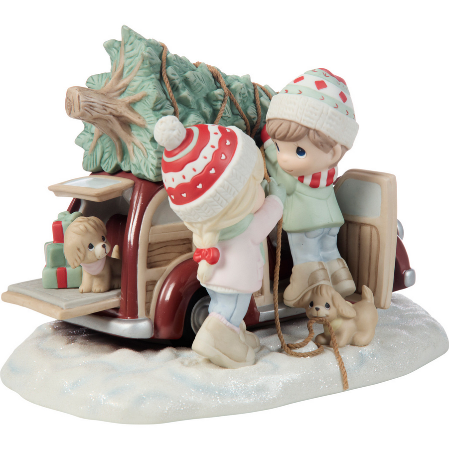 Bringing Home The Spirit Of Christmas Limited Edition Precious Moments Figurine