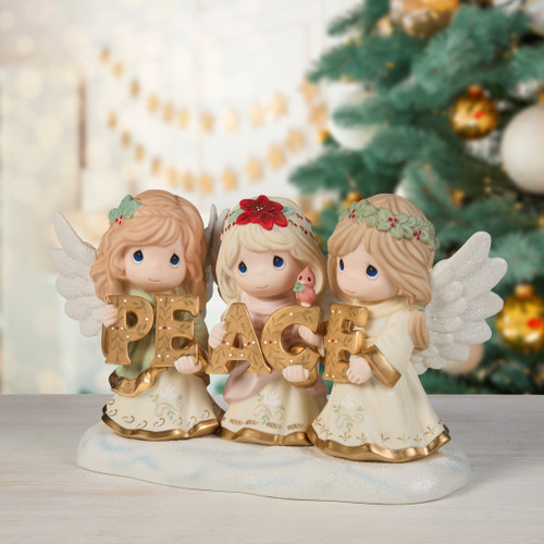Blesssings Of Peace From Heaven Above Limited Edition Precious Moments Figurine