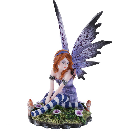 Purple Flower Fairy Figurine