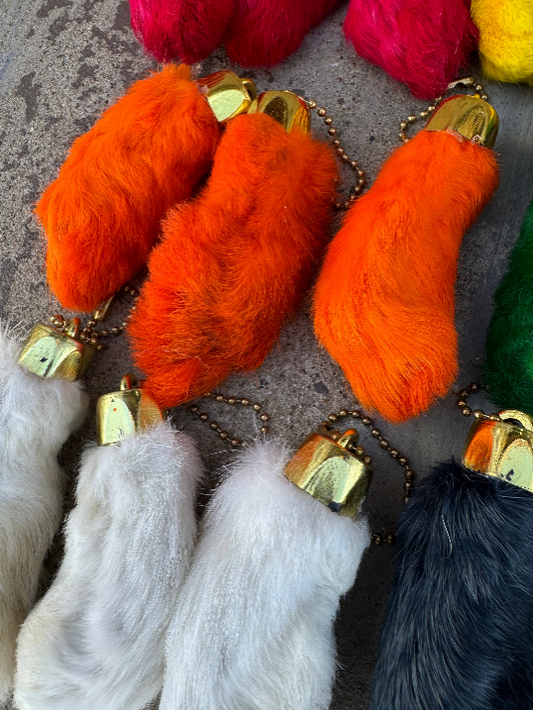 Natural Rabbit Lucky Foot- Orange