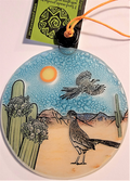 Road Runner Glass Ornament