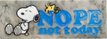 Snoopy Desk Sign