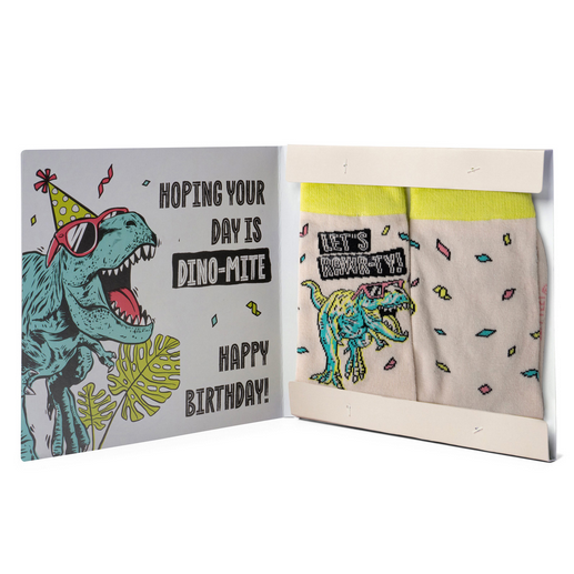 Let's Rawr-ty! IT'S YO BIRTHDAY Gift Card Sock Set