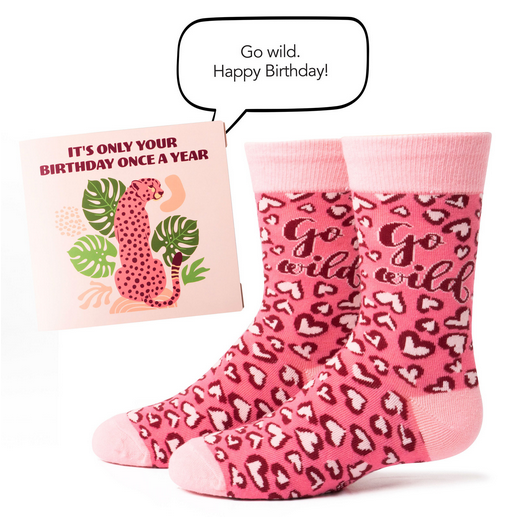 It's Only Your Birthday Once A Year Gift Card Sock Set