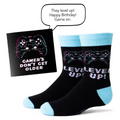 Gamer's Don't Get Older Gift Card & Sock Set