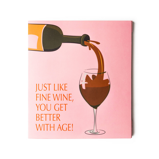 Just Like Fine Wine, You Get Better With Age! Gift Card Socks Set