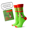 Happy Birthday Hot Stuff Gift Card & Sock Set