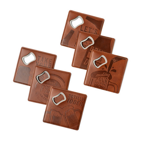 Brodeo Drive™ Pour Decisions Bottle Opener Coasters