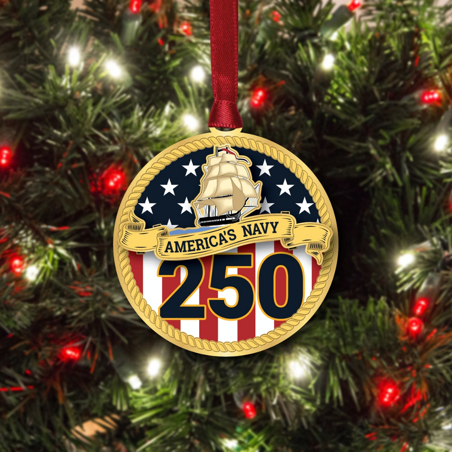 U.S. Navy 250th Anniversary Ornament