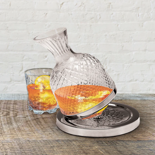 Spinning Whiskey Decanter