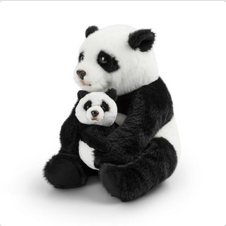 Panda Mom & Baby Plush
