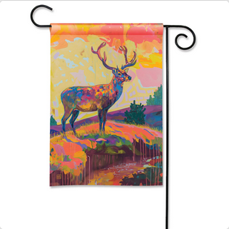 Stately Deer Garden Flag