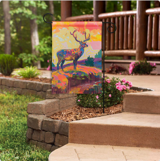 Stately Deer Garden Flag
