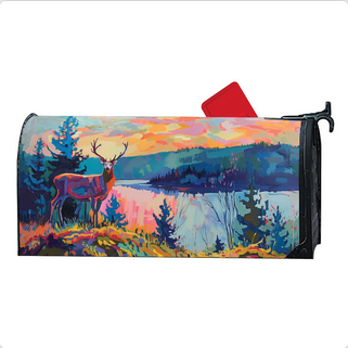 Stately Deer Mailbox Wrap