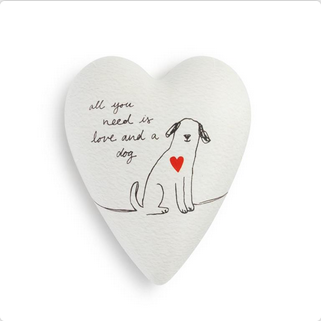 All You Need Is Love And A Dog Art Heart Keeper Trinket Box