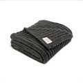 Gray Ribbed Giving Blanket