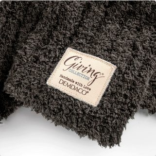 Gray Ribbed Giving Blanket