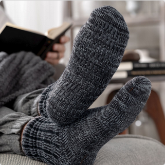 Men's Navy Slipper Socks