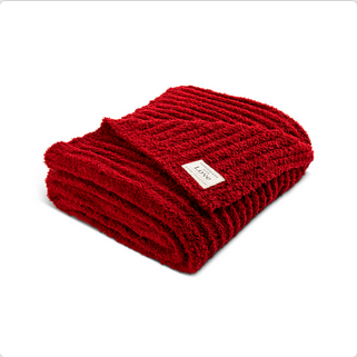 Red Ribbed Giving Blanket