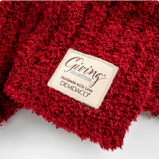 Red Ribbed Giving Blanket