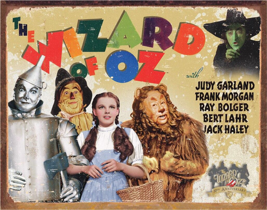 The Wizard Of OZ 70th Anniversary Tin Sign