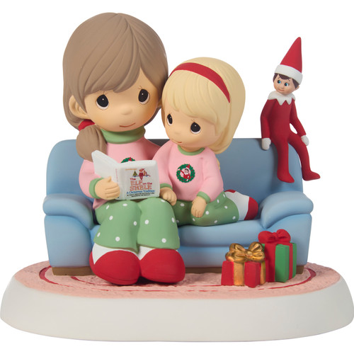 You Make Christmas Come To Life Precious Moments Mom & Daughter Elf On The Shelf Figurine