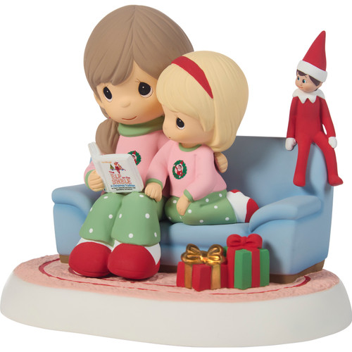 You Make Christmas Come To Life Precious Moments Mom & Daughter Elf On The Shelf Figurine