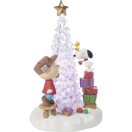Friends Light Up The Season Precious Moments Peanuts Figurine