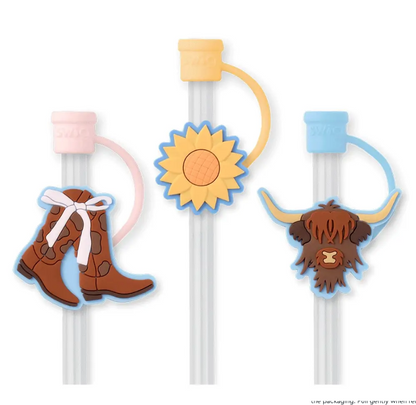 Cowgirl Coquette Straw Topper Set