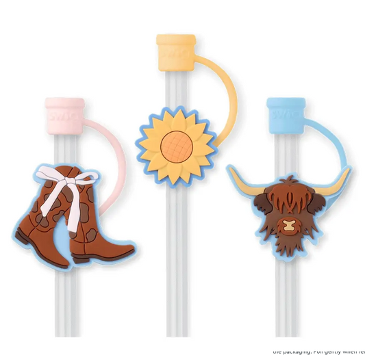 Cowgirl Coquette Straw Topper Set