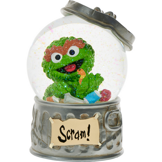 Scram! Sesame Street Precious Moments Musical Snow Globe