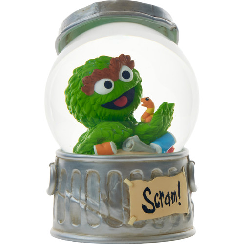 Scram! Sesame Street Precious Moments Musical Snow Globe