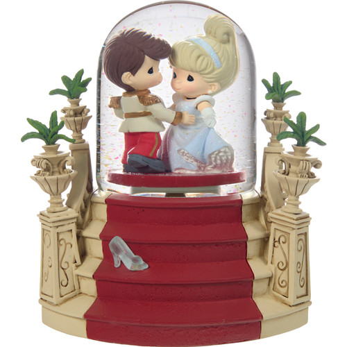 Dancing Into Forever Cinderella Precious Moments Musical Snow Globe