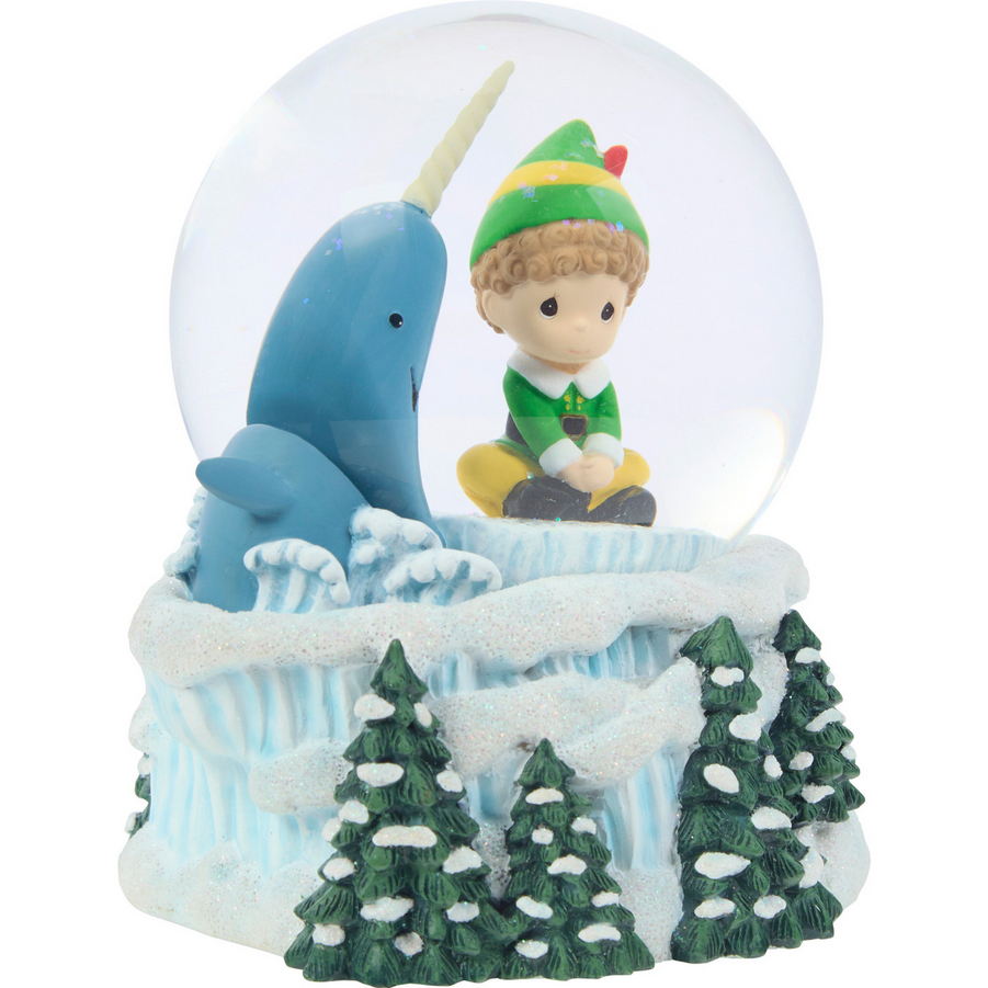 Let The Christmas Spirit Guide You Buddy the Elf Precious Moments Musical Snow Globe