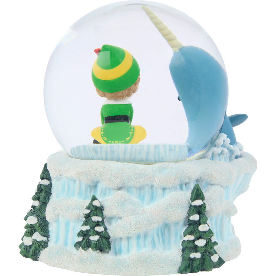 Let The Christmas Spirit Guide You Buddy the Elf Precious Moments Musical Snow Globe