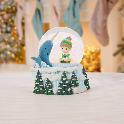 Let The Christmas Spirit Guide You Buddy the Elf Precious Moments Musical Snow Globe