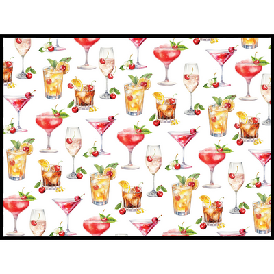 Sweet Cherry Cocktails Drying Mat