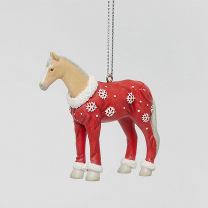 Christmas Pajamas Painted Ponies Ornament