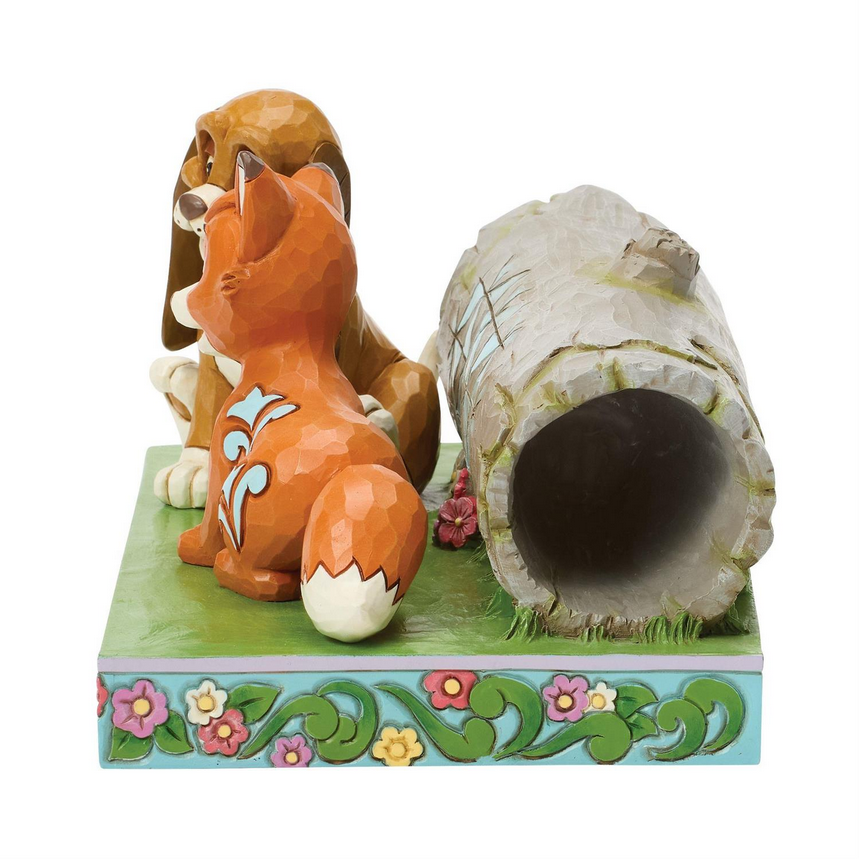 An Unlikely Friendship Fox & The Hound Jim Shore Disney Figurine