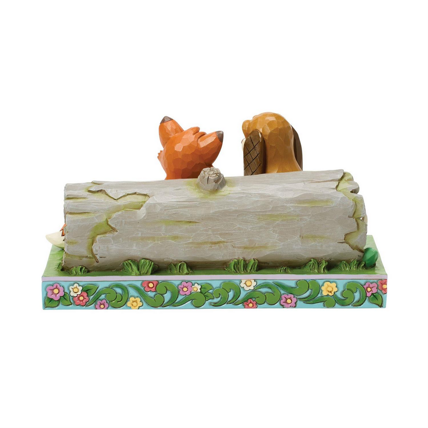 An Unlikely Friendship Fox & The Hound Jim Shore Disney Figurine