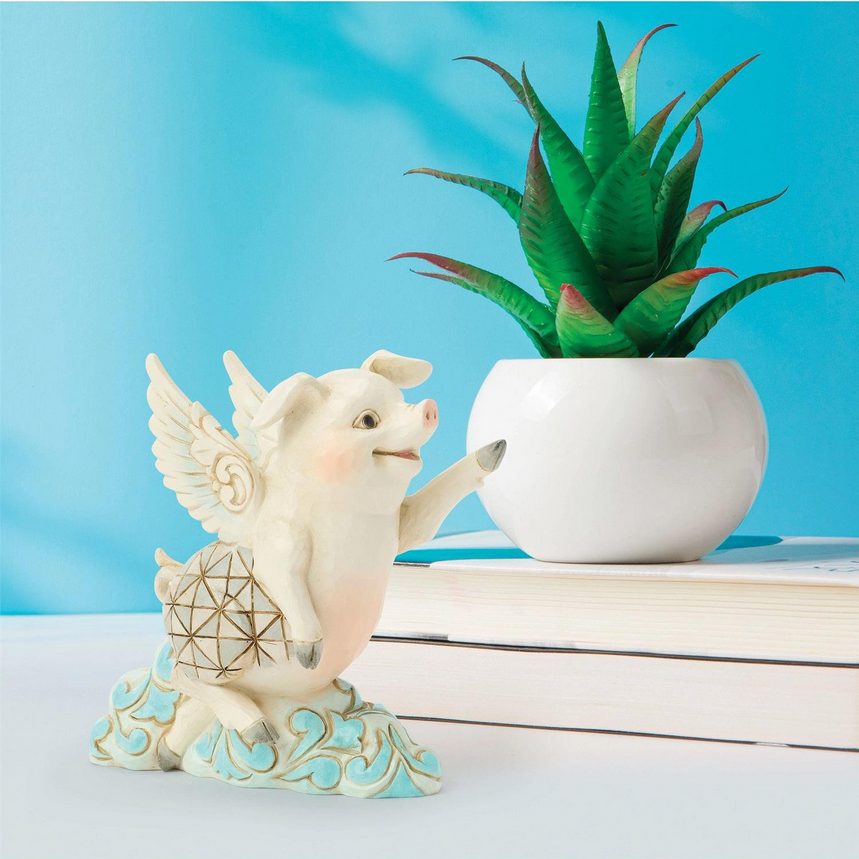 Flying Pig Jim Shore Mini Figurine